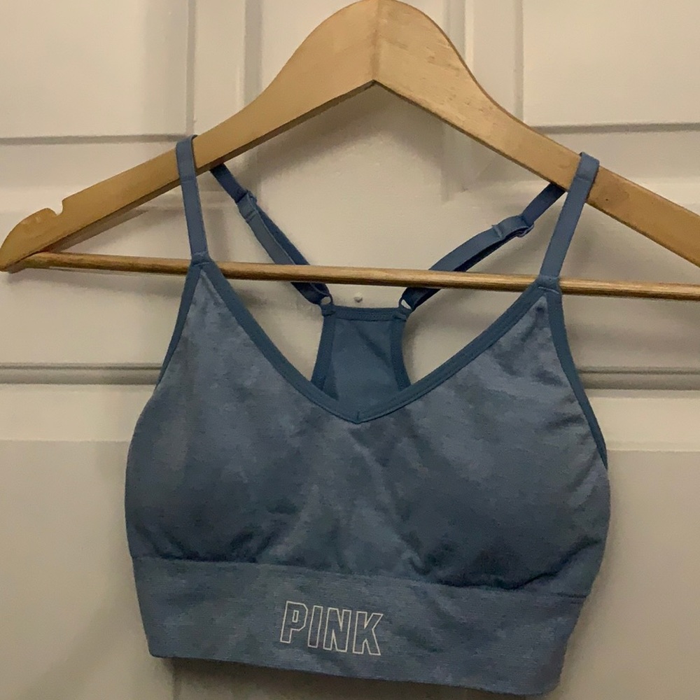 Baby blue Pink Sport Sports Bra